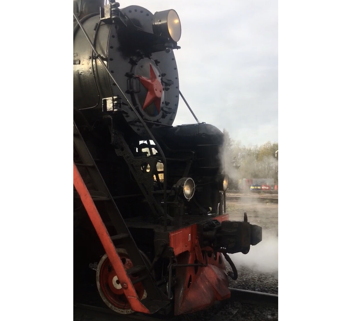 Ретро-паровоз в Сортавале