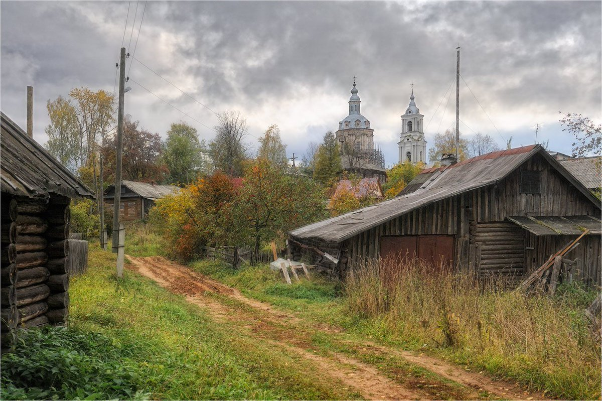 Деревенские улочки в россии фото