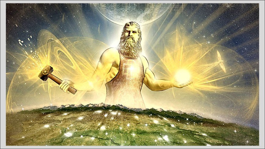 Отец Небесный - славянский бог Сварог.