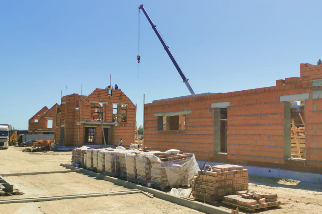 Фото с места строительства КП «Европа-4»