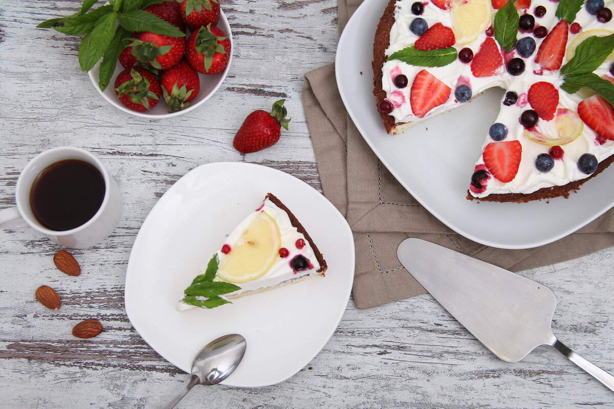 Рецепт для канала С.Пудовъ: торт из миндальной муки