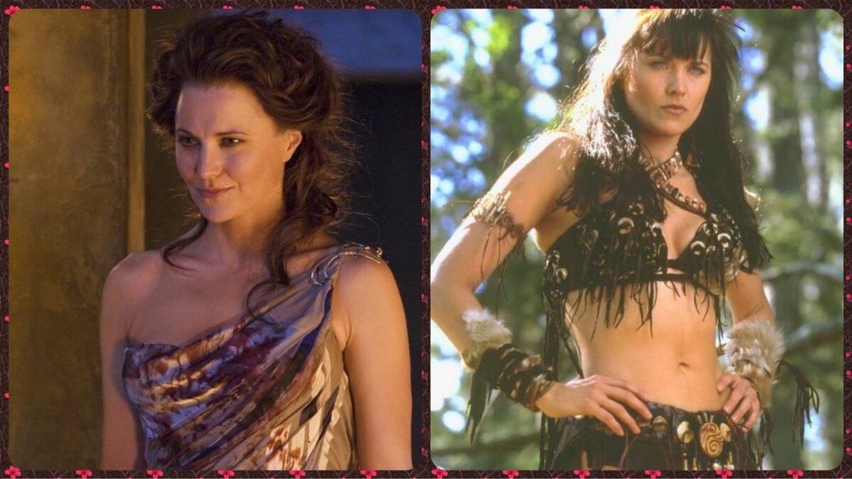 Кадр из сериала "Спартак"\"Зена королева воинов"