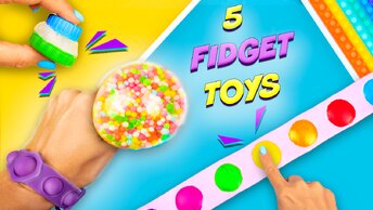 5 Идей как сделать Антистресс своими руками Поп ит, Сквиш и другие. Pop it fidget toys