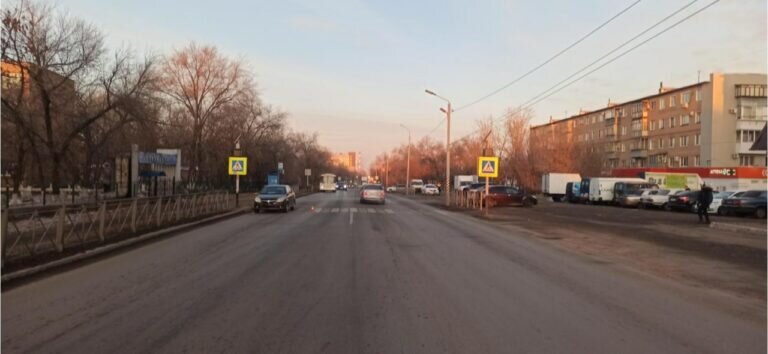    В Оренбурге на пешеходном переходе водитель «Geely» сбил несовершеннолетнего Марина Шарт