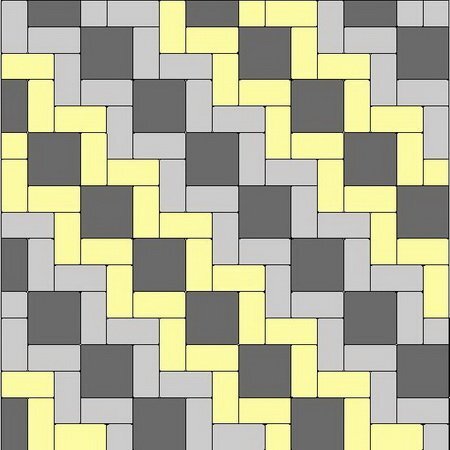 Схема укладки тротуарной плитки "Рамка"