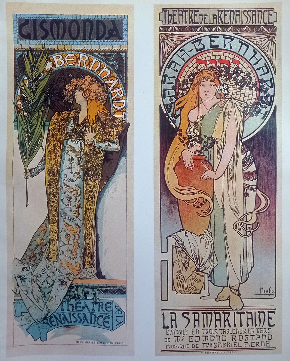 "Жисмонда" и "Самаритянка". Театральные плакаты.