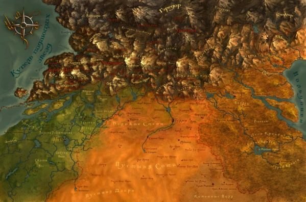 Карта мира Лаар