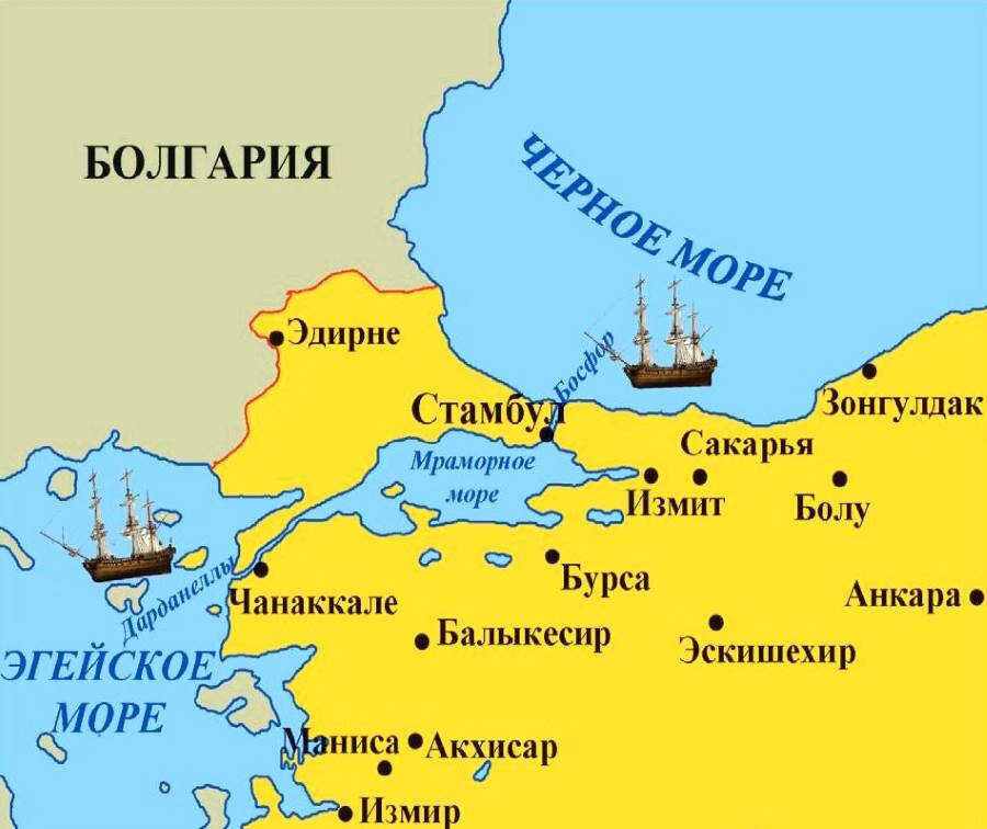 Мраморное море на карте турции