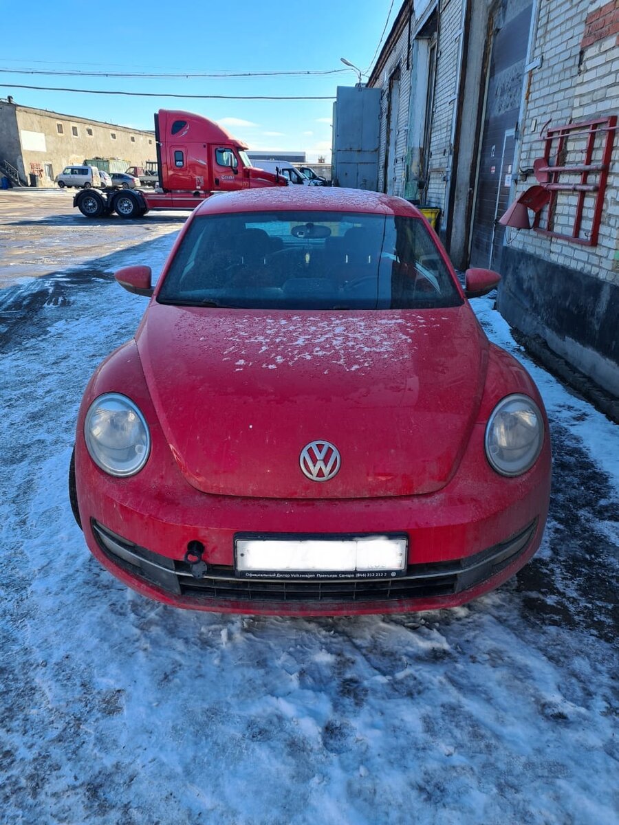 Вот такая вот «красотка» VW Beetle посетила сегодня наш «ДСГсервис-СПб» на Таллинском  шоссе 153 к.2 | Ремонт DSG и S-tronic в СПб | Дзен