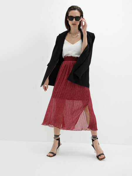 Такие модели юбок вышли из моды, несмотря на тренд на прозрачность. К слову, что фактура может быть в моде. но не все вещи из модной ткани будут актуальны. Похожий пример с цветом. Если пишут, что белый в моде, это не значит, что все белые вещи актуальны. 