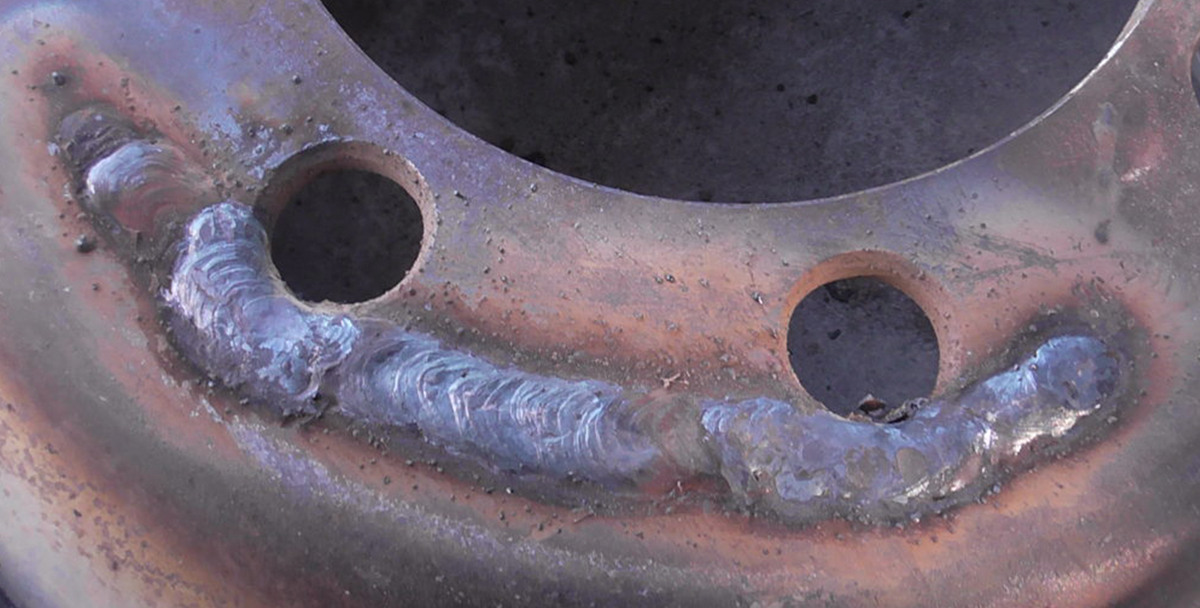 пример MMA сварки колесных дисков