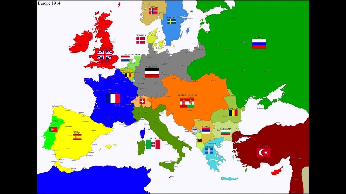 Европа, 1914 год. 