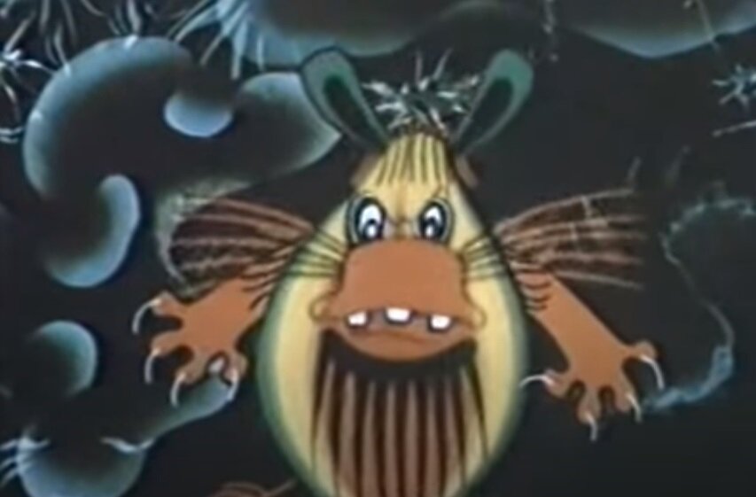 "Фантик. Первобытная сказка", Союзмультфильм, 1975. Режиссёр Ефим Гамбург,  сценарий Бориса Заходера, композитор Алексей Рыбников.