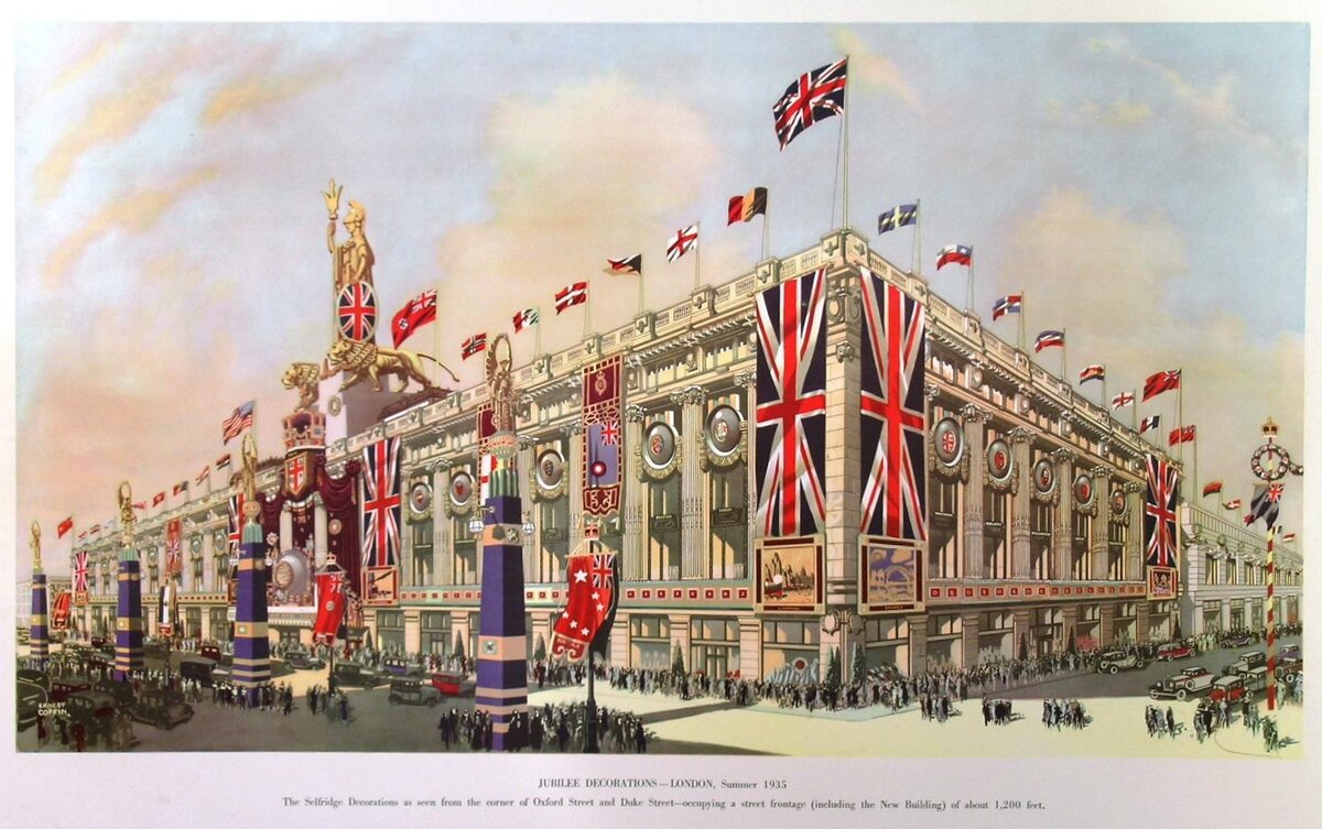 Эрнест Гроб, Лондон, 1935. 1935 год. Украшения к юбилею. Фото: www.vialibri.net/y