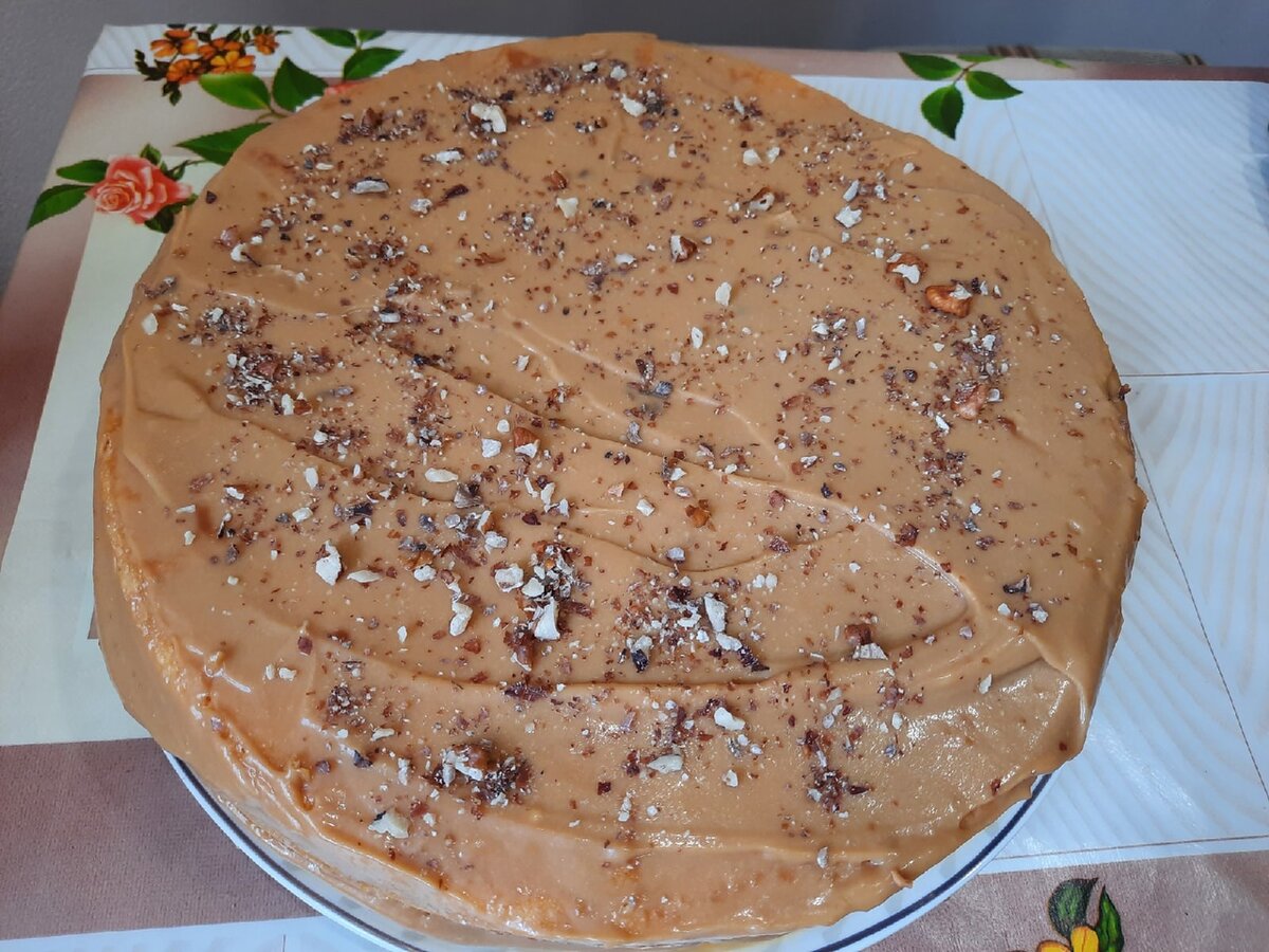 Торт из готовых бисквитных коржей “Настенька”