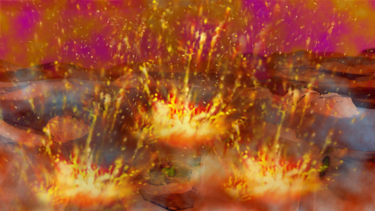 Вся Земля в одночасье покрылась огнем после мощной солнечной вспышки, этот момент именуется Апокалипсисом. Пламя бушевало до тех пор, пока не выгорело почти всё живое на планете.