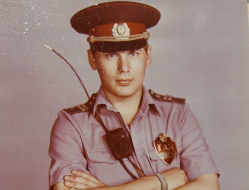 Младший сержант ГАИ Юрий Клинских, СССР, 1980-е.