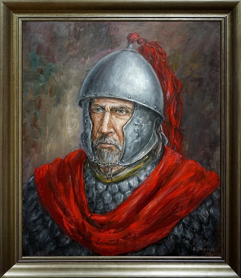 Князь Довмонт. Картина художника Артураса Бразюнаса