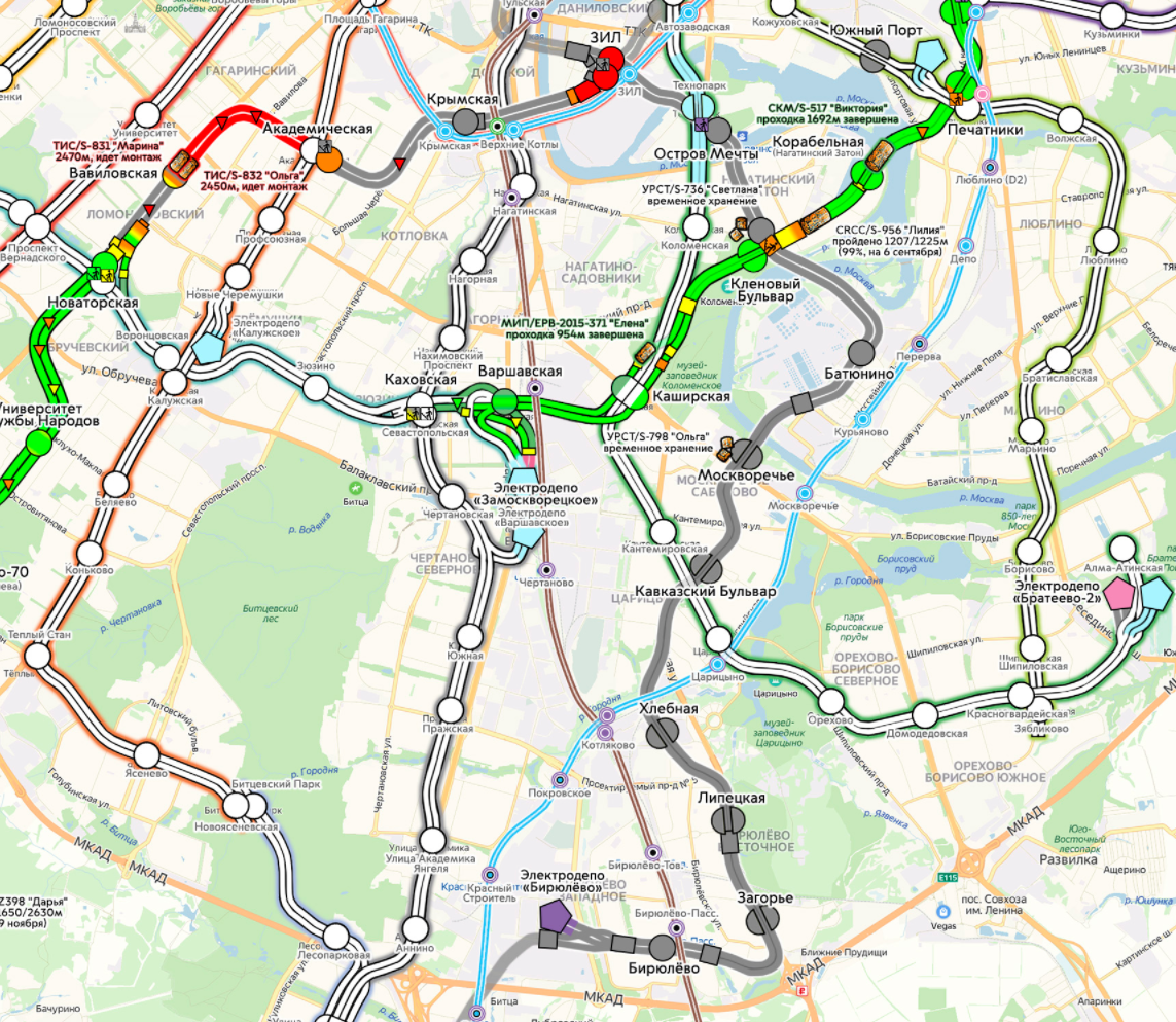 Бирюлевская линия метро на карте москвы схема срок сдачи