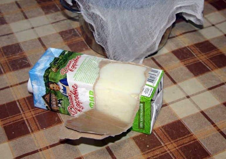 Творог из кефира в домашних условиях рецепт в морозилке с фото пошагово