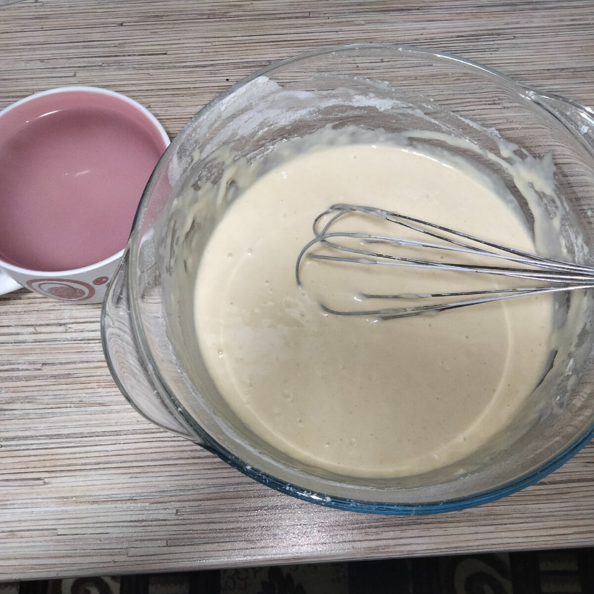 Процесс замеса до добавления кипятка