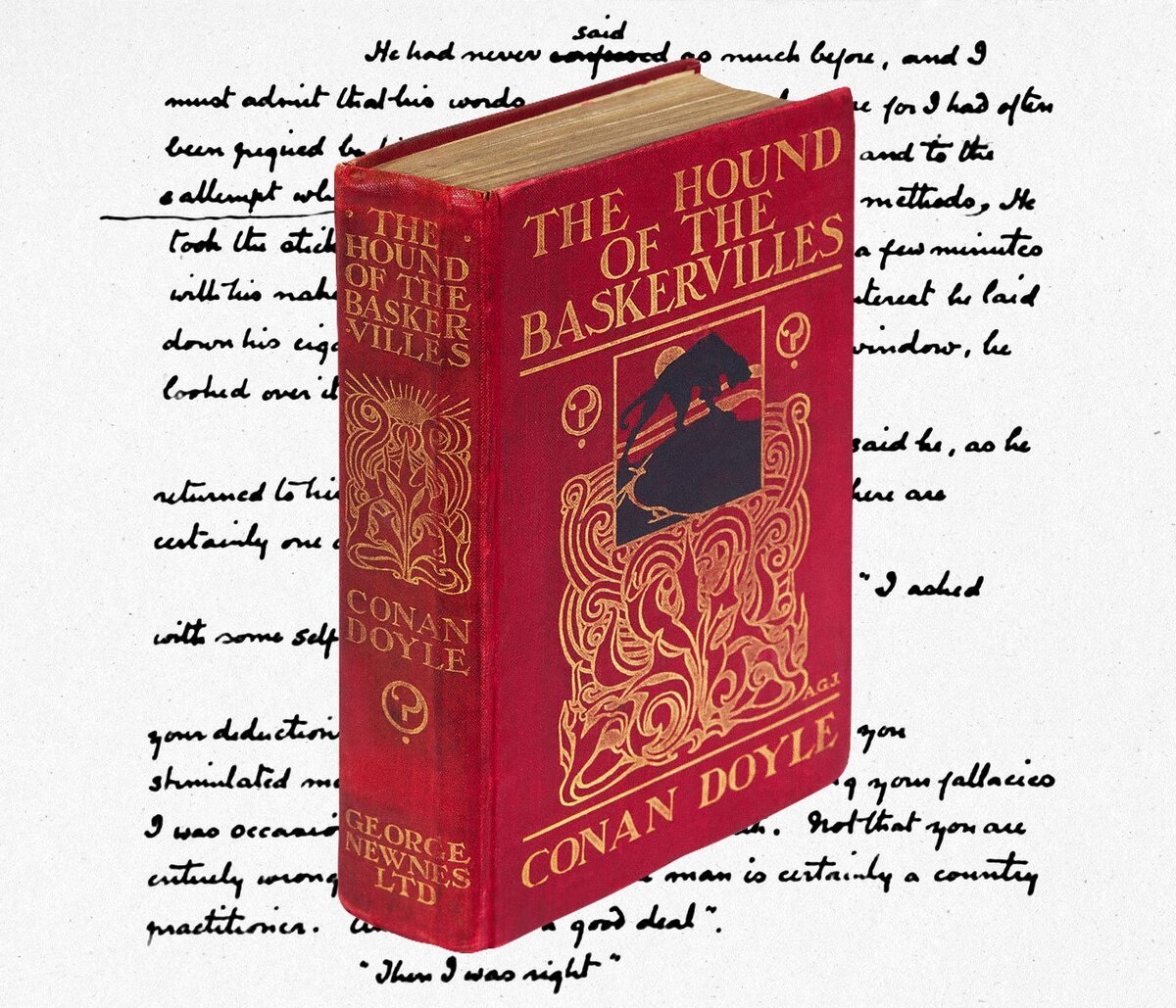 Первое издание «Собаки Баскервилей». Источник: sothebys.com. Коллаж: Саша Пожиток, Букмейт