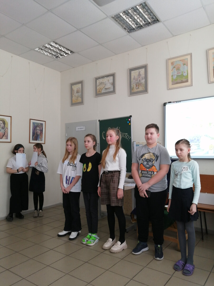 Поздравления от учащихся.