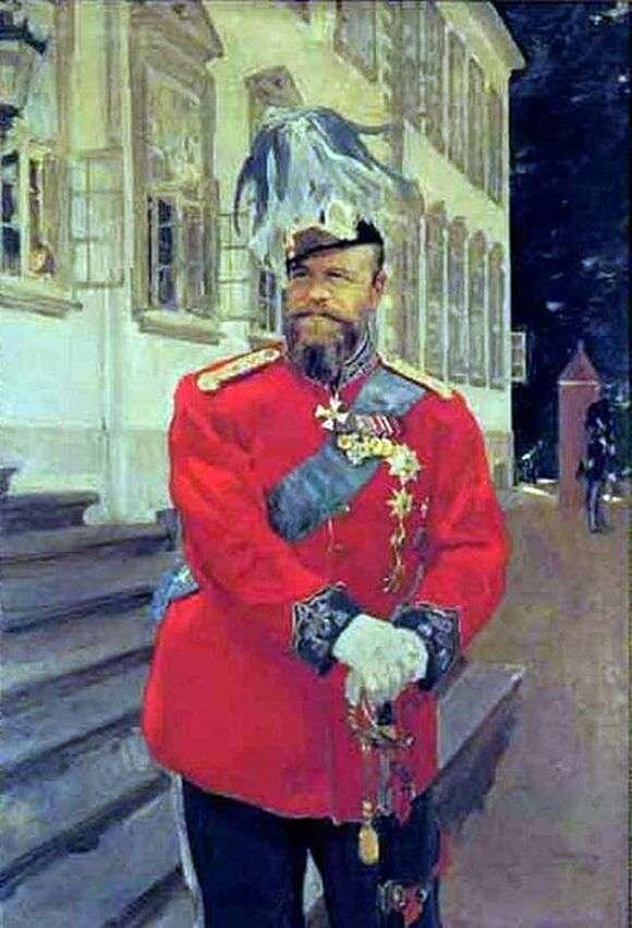 Портрет Александра III кисти Валентина Серова.