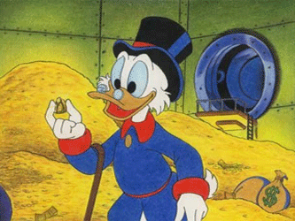 думаю, у Скруджа всё равно больше денег