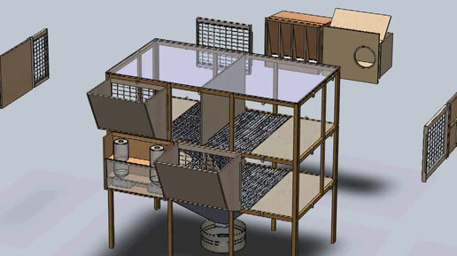 Клетка для кроликов своими руками. Видео, фото