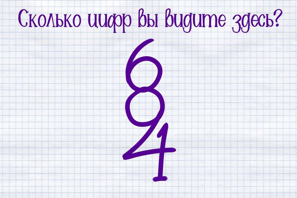 Сколько цифр вы видите на картинке? Хитрый тест с подвохом для самых  внимательных | VOICE | Дзен