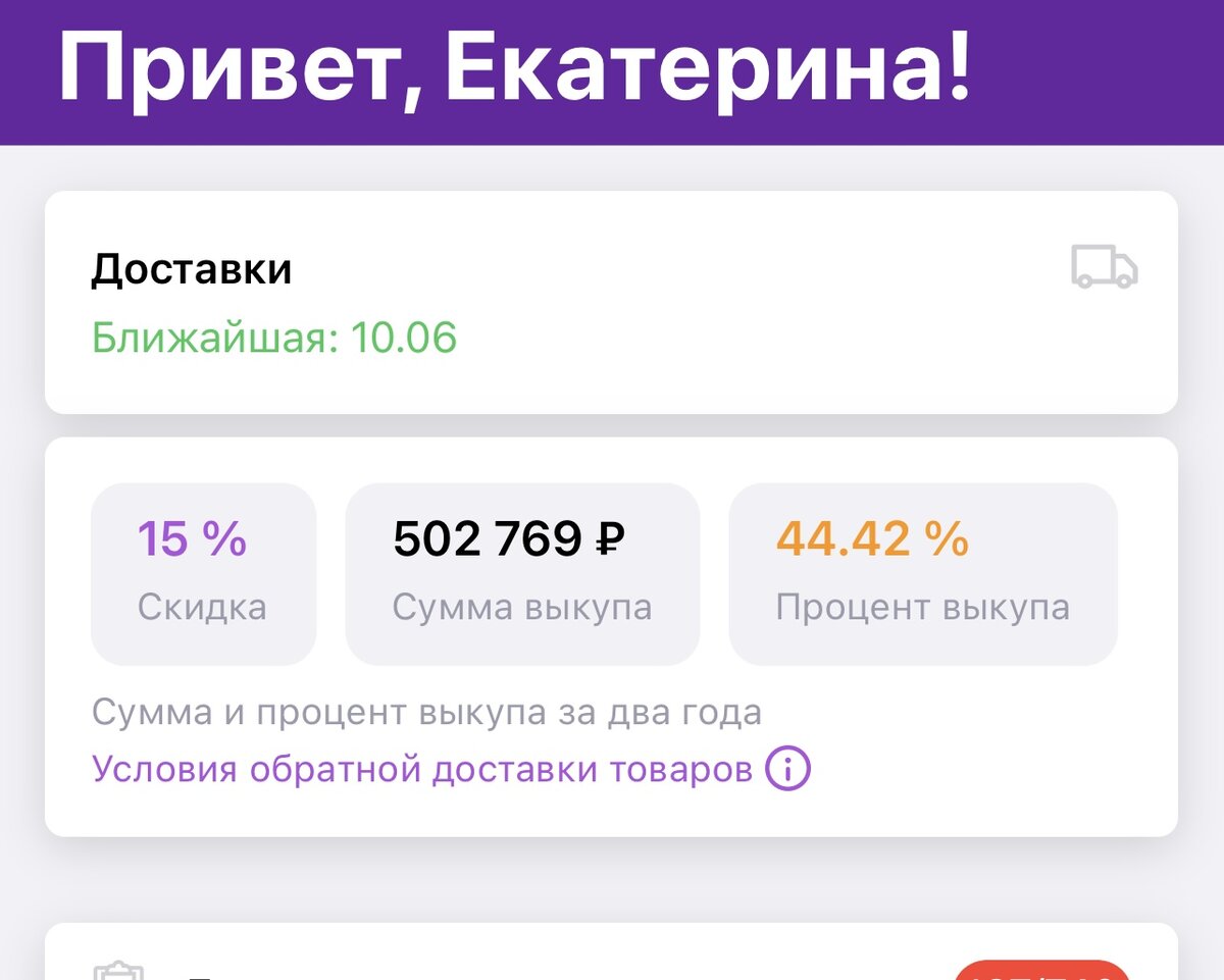 Процент выкупа меньше 50%