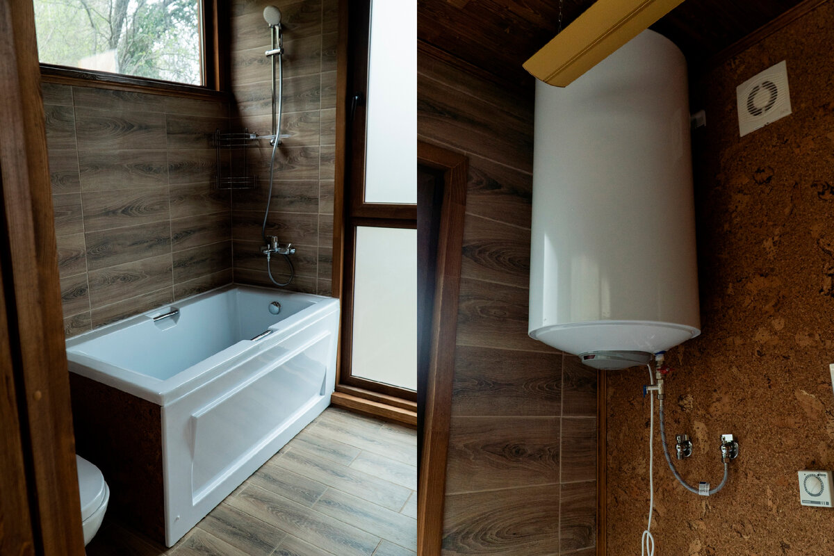 Ванная комната в модульном доме Green Zyland в Сочи