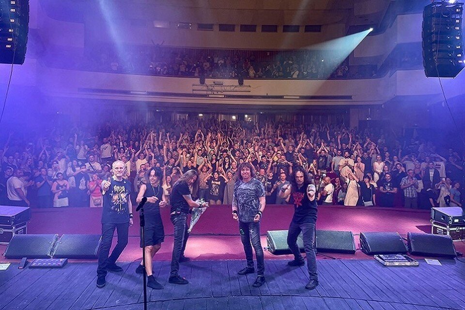     Музыканты группы "Ария" на концерте в Симферополе. Фото: aria_official/vk