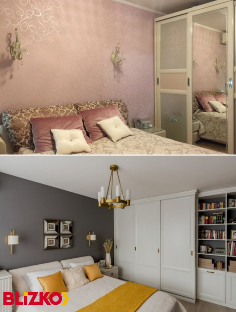 Как сделать спальню уютной и красивой: репортаж до и после ремонта