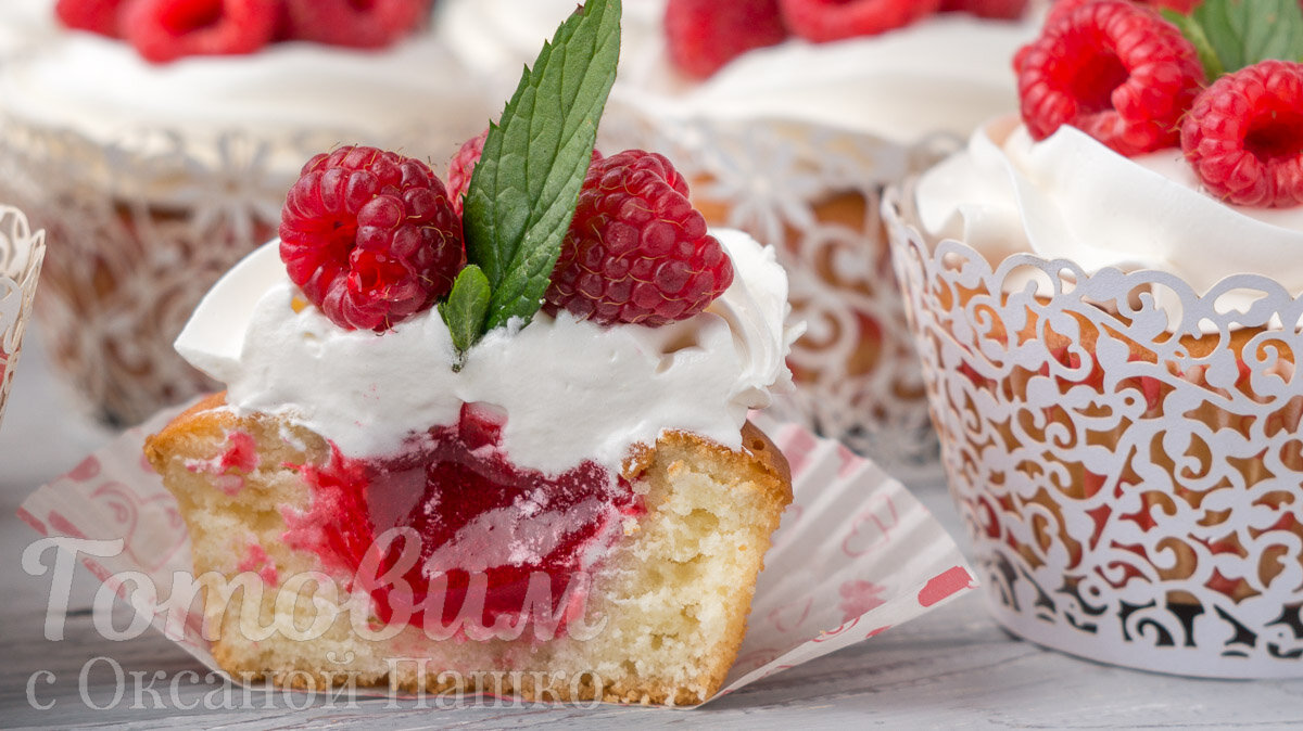 Капкейки с Малиновым Джемом