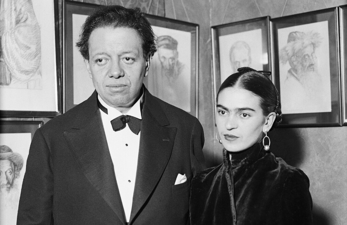 Диего Ривера и Фрида Кало. Фото взято в сети Интернет.