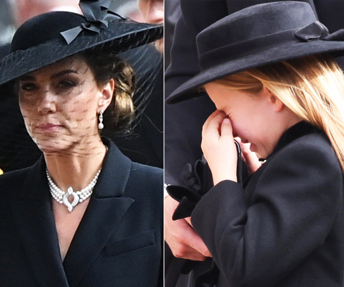     «Девочка страдает»: 7-летняя принцесса Шарлотта разрыдалась на похоронах королевы