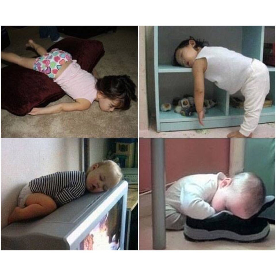 Что делать когда родители спят. Ребенок уснул.