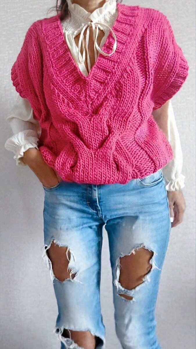 Жилет по МК Эльвиры Вафиной 