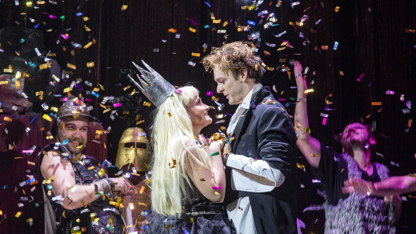     Принцесса и Трубадур в спектакле «Бременские музыканты»  Елена Лапина / Государственный академический театр им. Моссовета