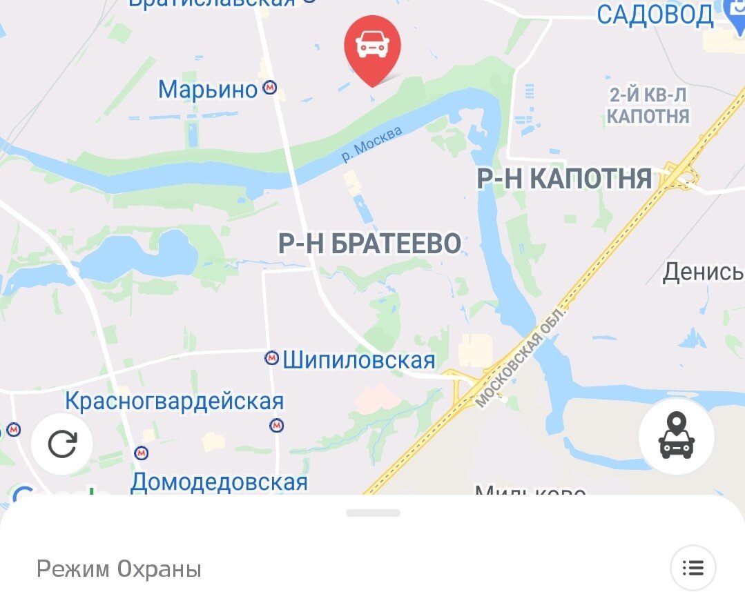 Приложение обеспечивает контроль за безопасностью автомобиля