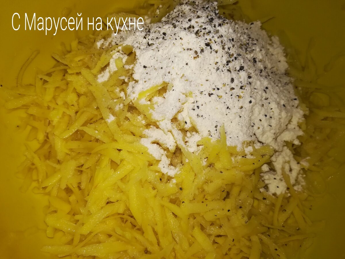 Картофельные драники (постные) с зеленью. | С Марусей на кухне | Дзен