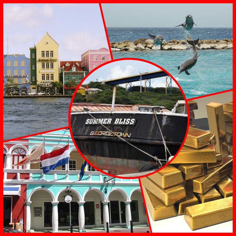 Кюрасао - всемирно известный офшор. Видимо, преступники решили, что ценности, которые провозят через офшор, заработаны нечестно, и в случае кражи их никто искать не будет.