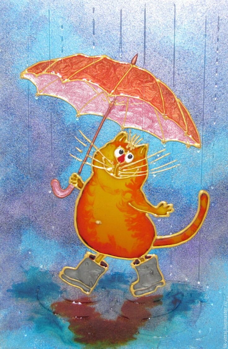 Зонт с котиками