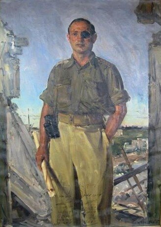 Портрет Моше Даяна кисти Людвига Блюма, 1949 г