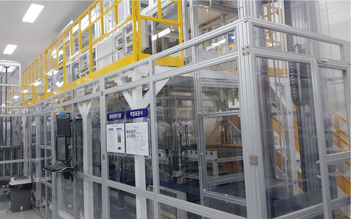 Завод Hyundai Steel по производству металлических биполярных  пластин на металлургическом комбинате Dangjin в Данджине, провинция  Южный Чхунчхон (Hyundai Steel)