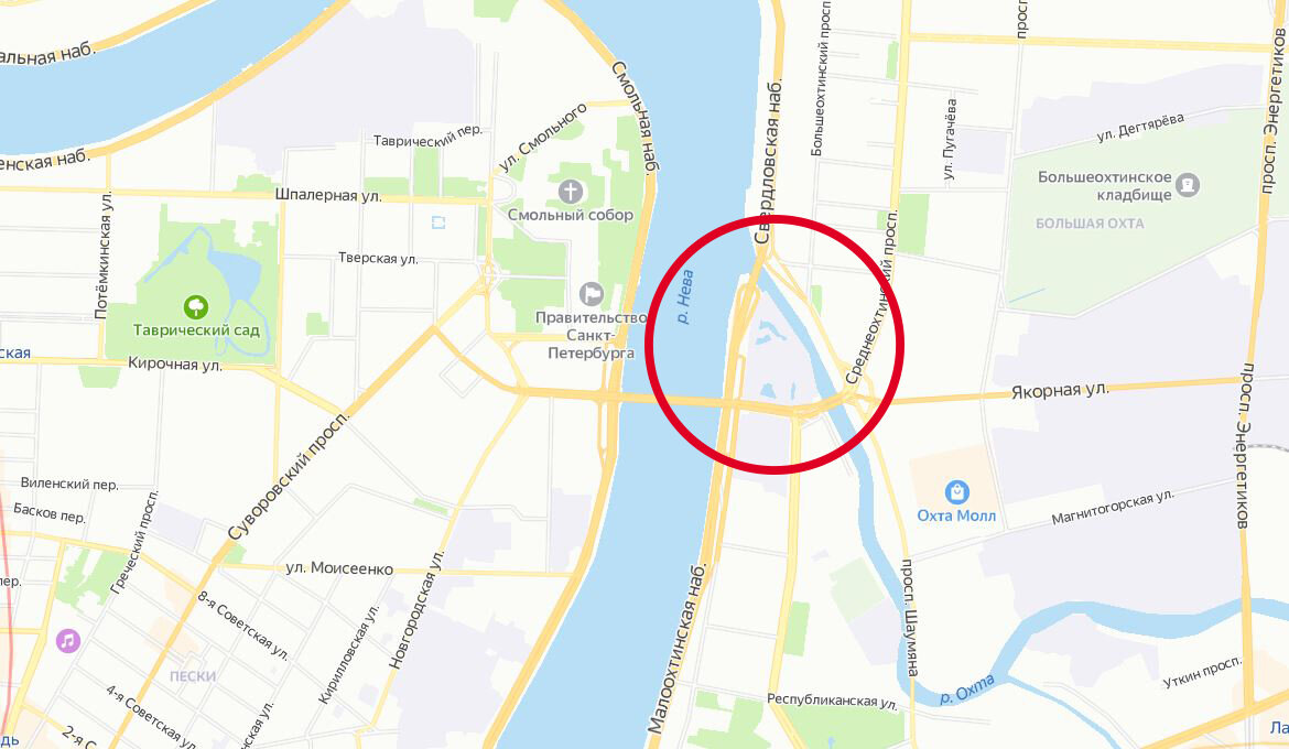 Лахта карта спб