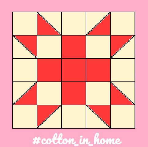 схема блока "Звезда из 9 квадратов"