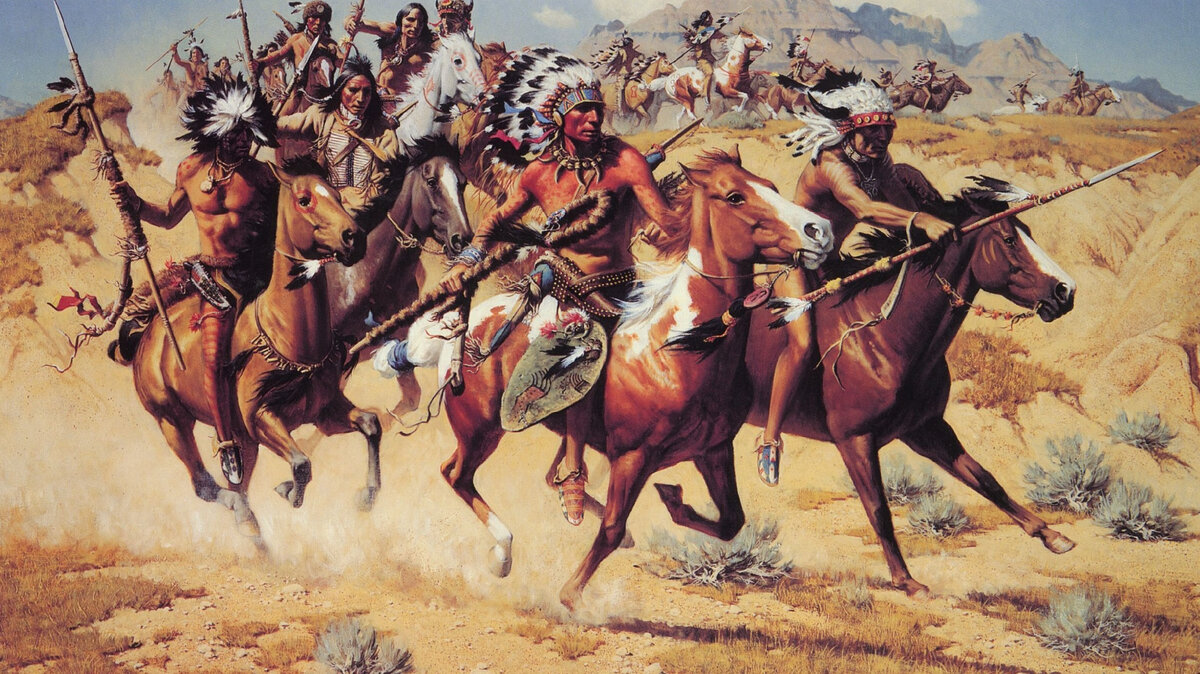 Нападение индейцев: иллюстрация к рассказу (источник фото: Интернет)